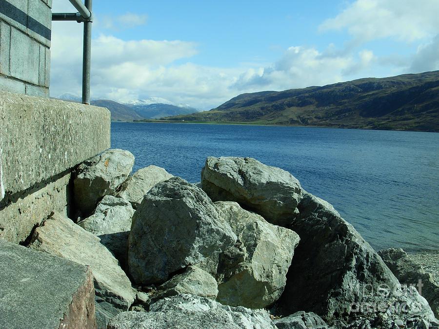 The Rocks on Ullapool Beach Photograph by Joan-Violet Stretch