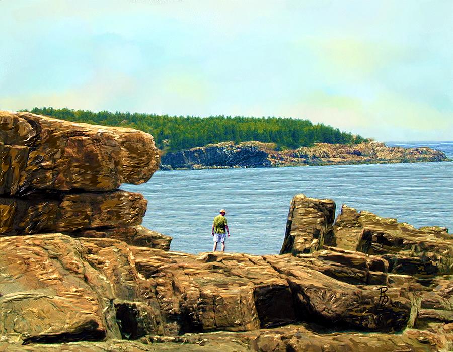 The Rocky Majesty of Maine Digital Art by Ric Darrell
