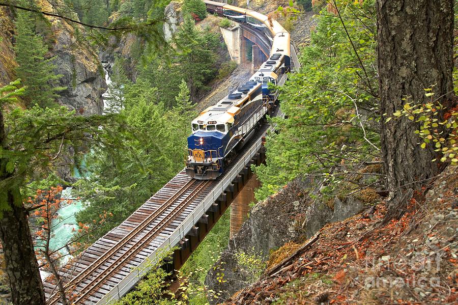 Train Photograph - The Rocky Mountaineer Railroad by Adam Jewell