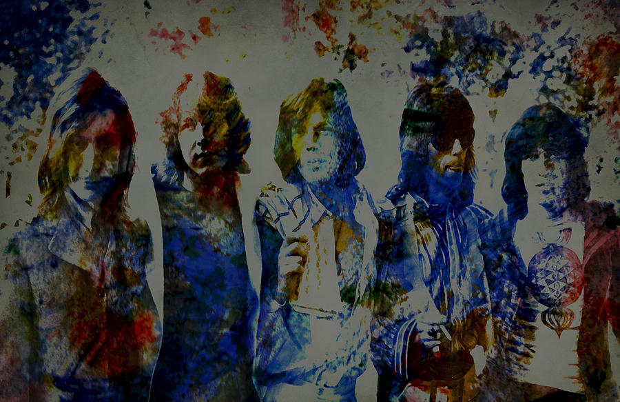 The Rolling Stones 1970s Digital Art by Brian Reaves