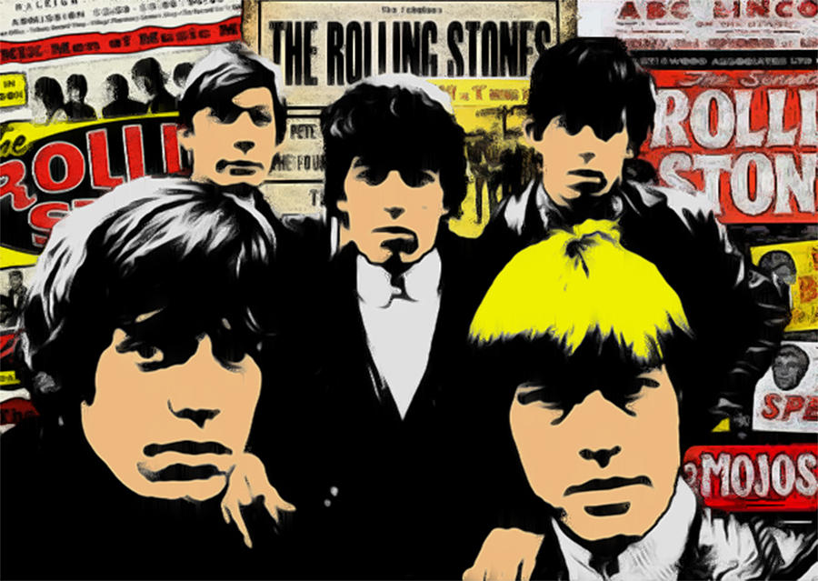 The Rolling Stones Digital Art by GR Cotler