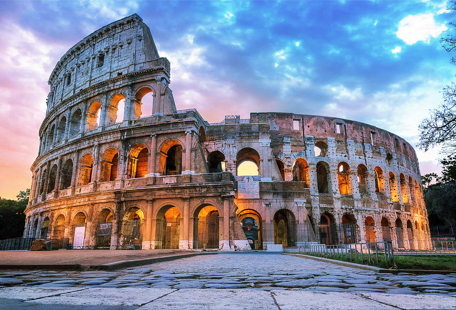 The Roman Coliseum in the early morning Photograph by Robin-Angelo Photography The Roman Coliseum in the early morning Photograph by Robin-Angelo Photography
