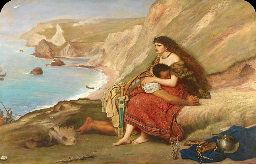 John Everett Millais Painting - The Romans Leaving Britain by John Everett Millais