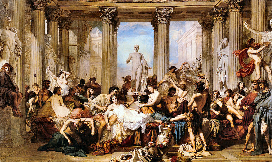 The Romans of the Decadence Digital Art by Thomas Couture