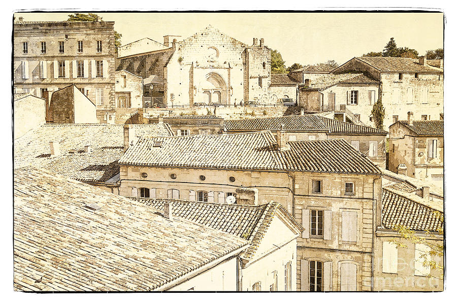 The Rooftops of Saint-Emilion Photograph by Heiko Koehrer-Wagner