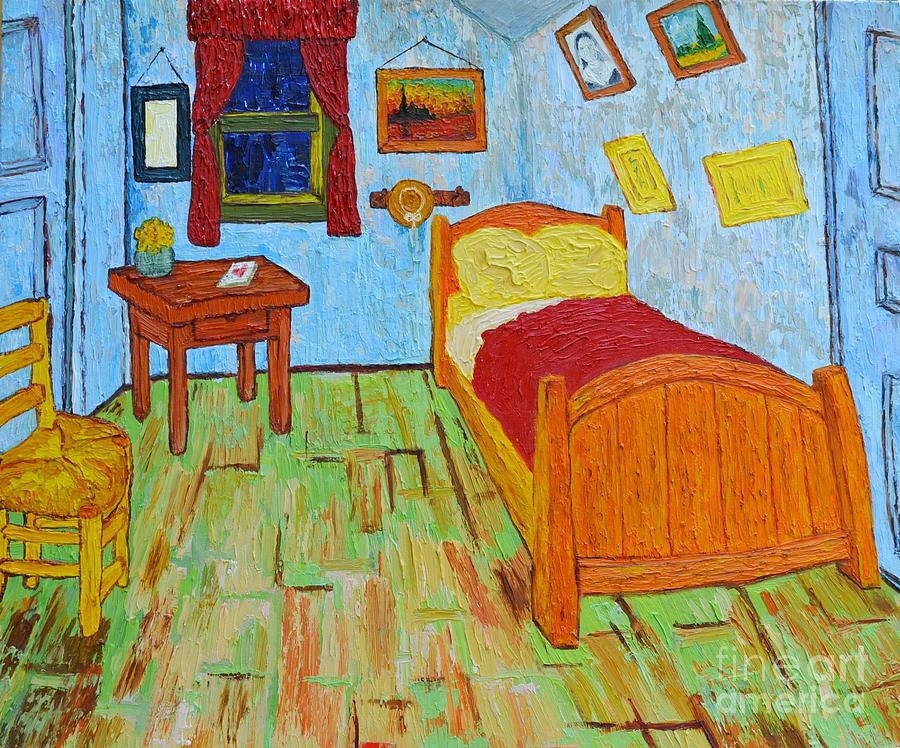 Claude Monet Painting - The Room of Vincent van Gogh interpretation by Patricia Awapara