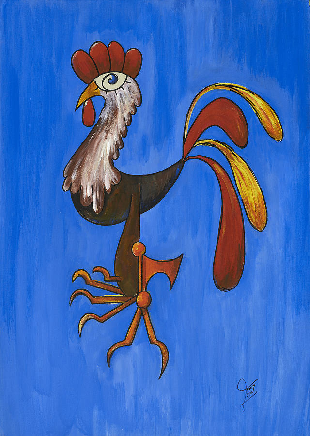 The Rooster Painting By Tony Nilsson - Pixels