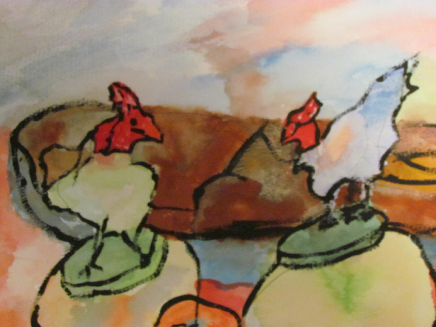 The Roosters Painting by Shea Holliman