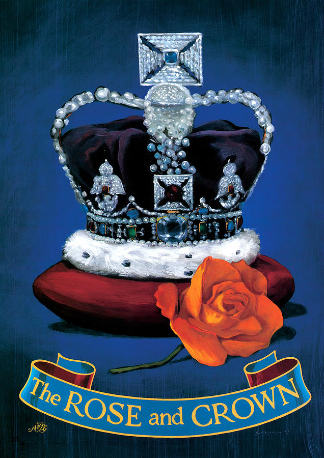 The Rose & Crown Painting by MGL Meiklejohn Graphics Licensing