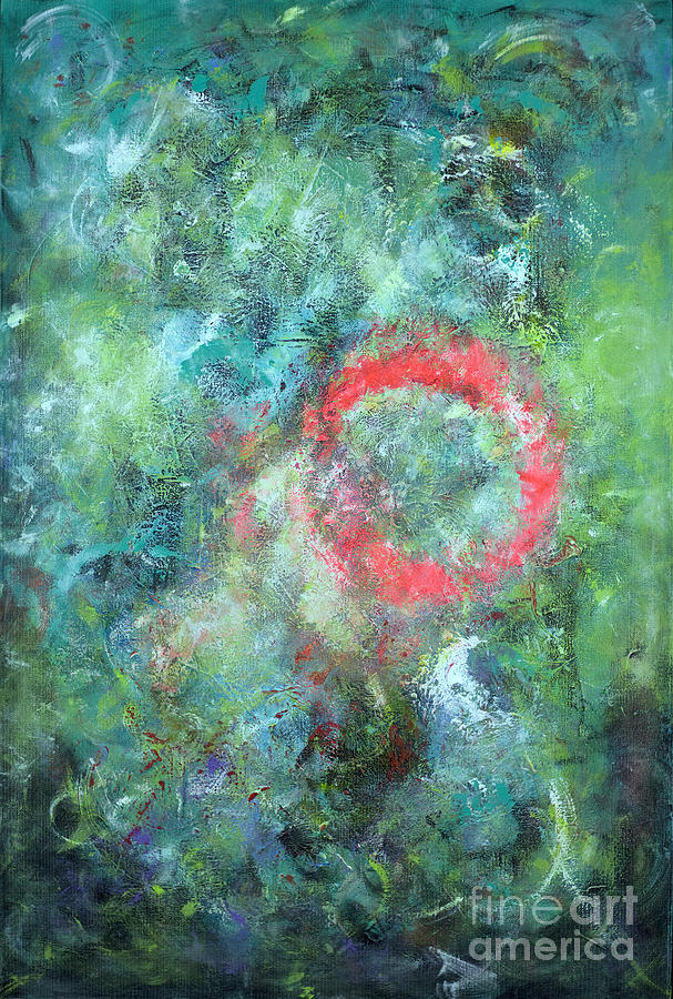 Abstract Painting - The Rose by Jason Stephen