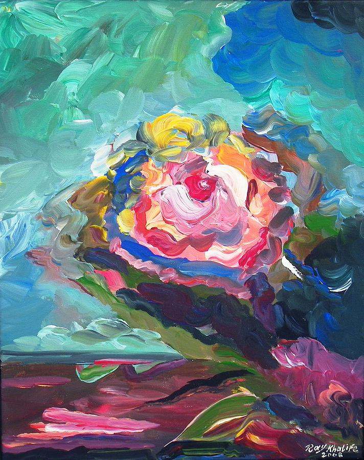 The Rose Painting by Ray Khalife