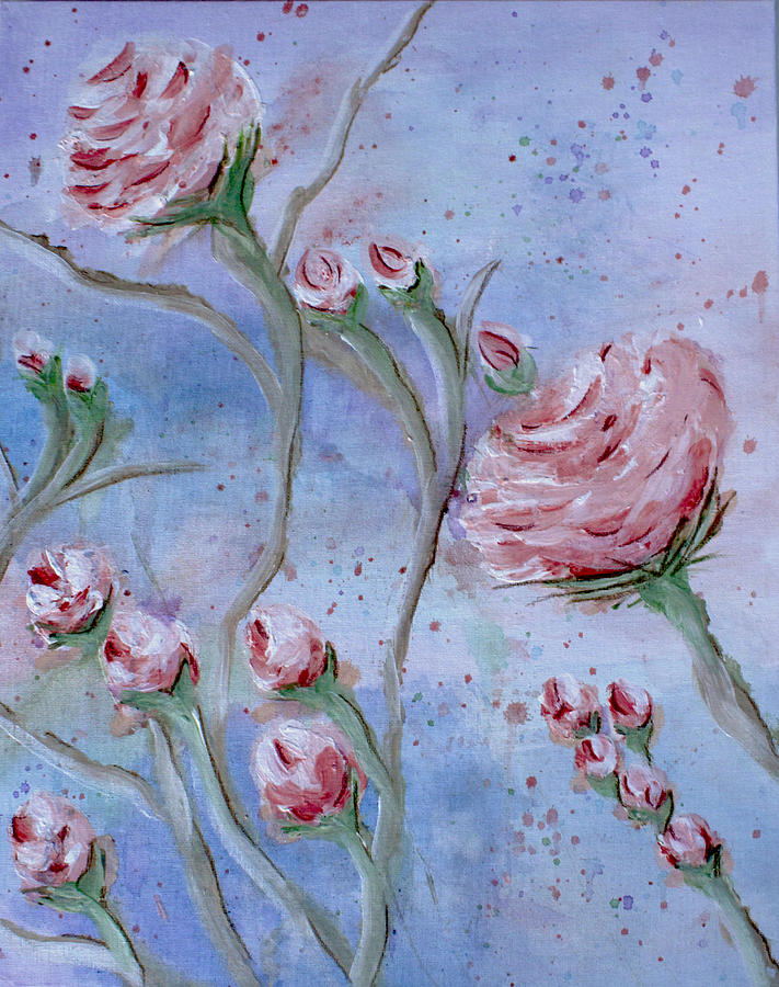 Rose Painting - The roses by Danielle Allard