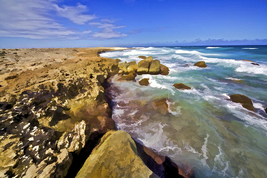 The Rough Side of Aruba II Photograph by David Letts
