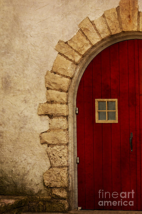 The Round Red Door Photograph by Margie Hurwich