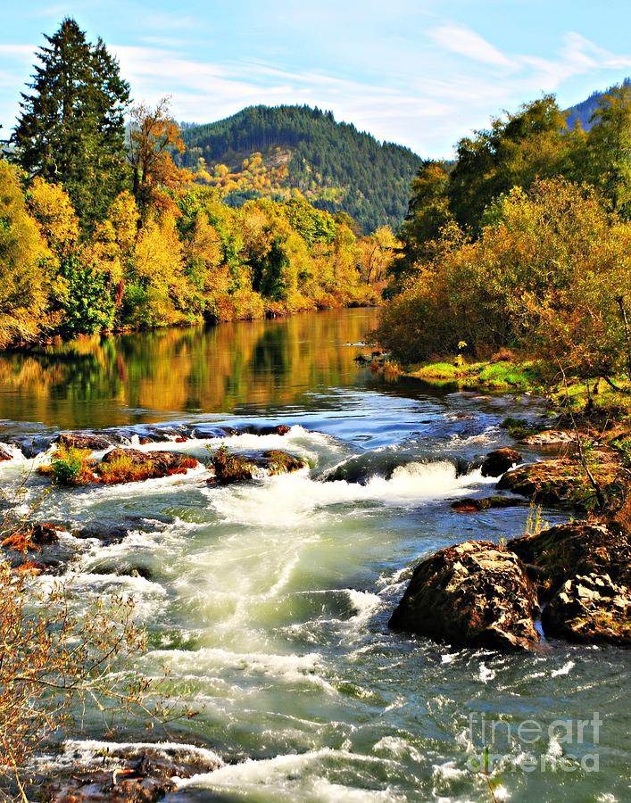 The Row River in Oregon Photograph by Mindy Bench