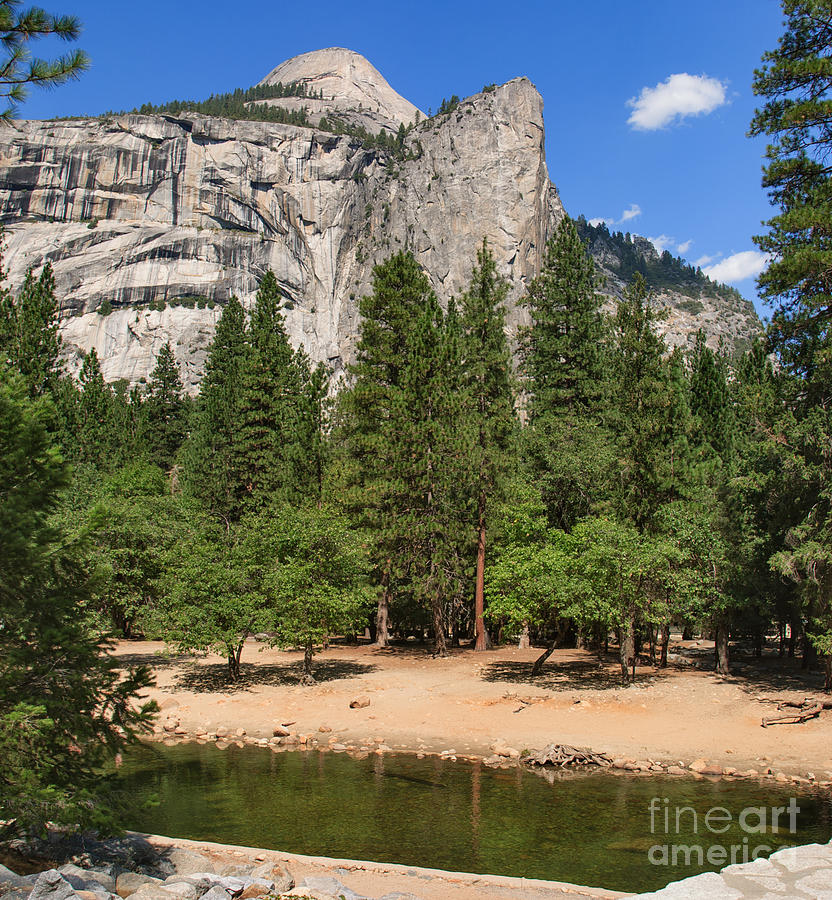Yosemite National Park Photograph - The Royal Arches and North Dome -- Scene from a Bridge by Charles Kozierok