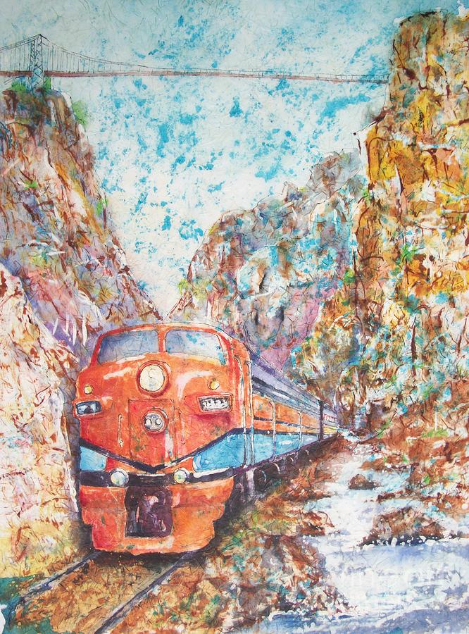 The Royal Gorge Train Painting by Carol Losinski Naylor