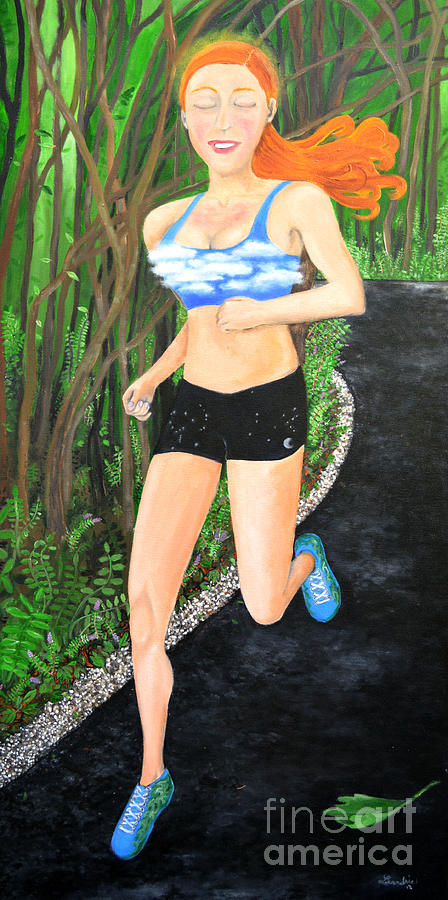 The Runners High Painting by Leandria Goodman