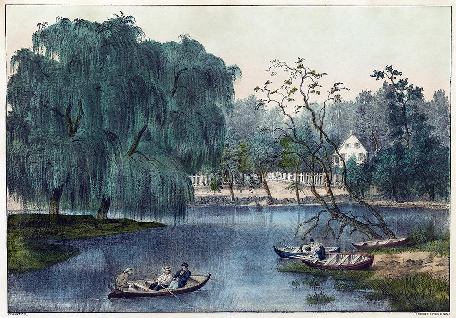 The Rural Lake Painting by Granger