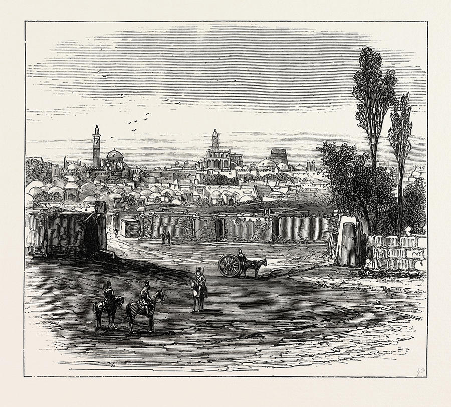 The Russian Expedition To Khiva, Views In The City General Drawing by ...