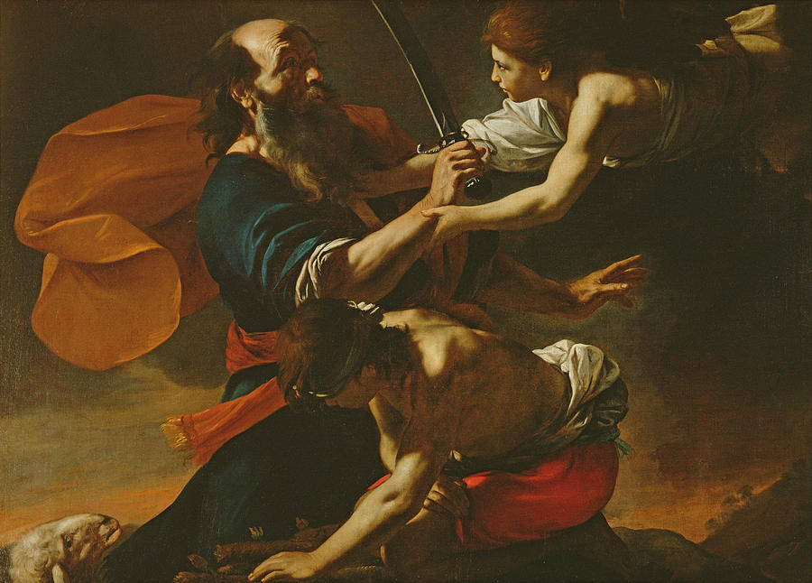 Male Photograph - The Sacrifice Of Isaac, 1613 Oil On Canvas by Mattia Preti