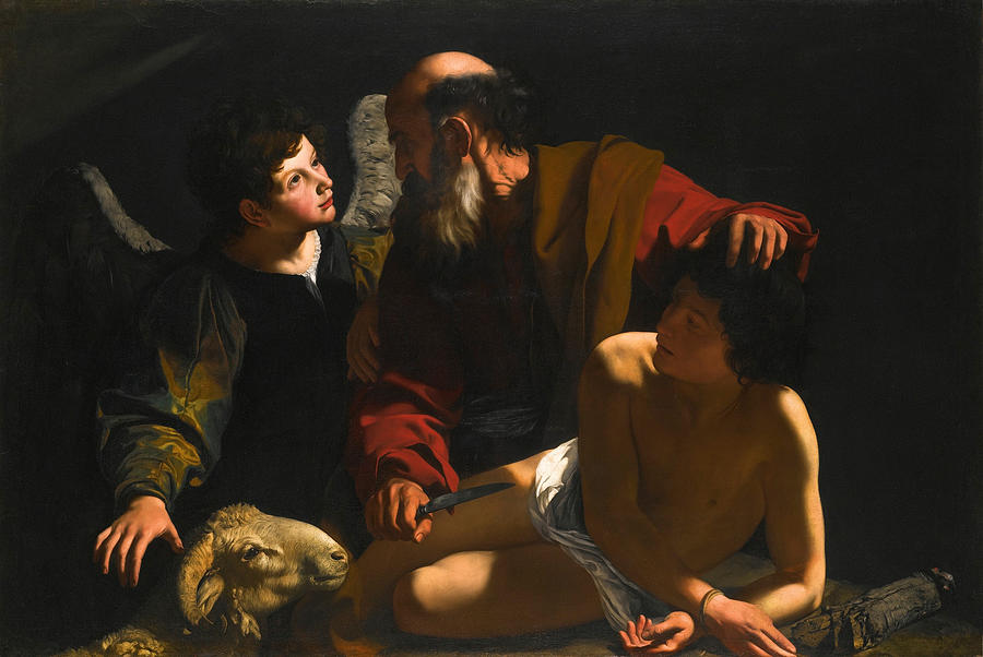 The Sacrifice of Isaac Painting by Bartolomeo Cavarozzi