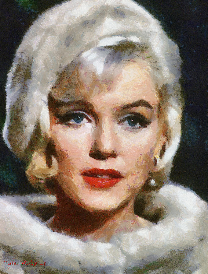 The Sadness of Marilyn Painting by Tyler Robbins