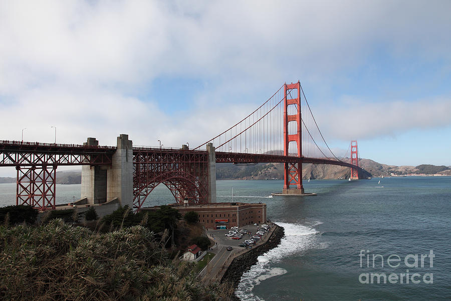 San Francisco Photograph - The San Francisco Golden Gate Bridge - 5D18909 by Wingsdomain Art and Photography
