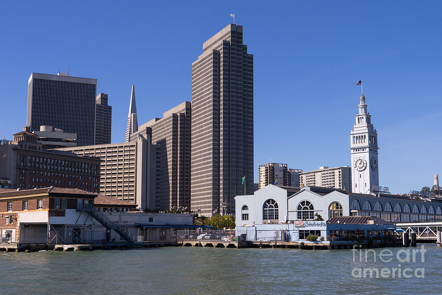 The San Francisco Skyline and Ferry Building DSC1789 Photograph by Wingsdomain Art and Photography