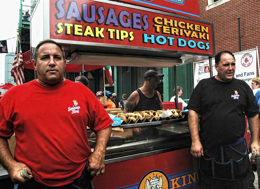 Boston Red Sox Photograph - The Sausage Kings - Boston by Joann Vitali