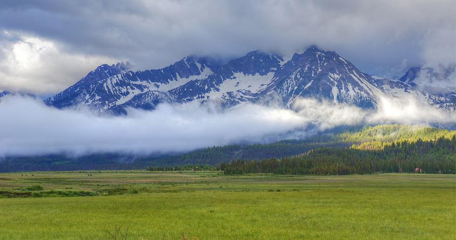 The Sawtooth Mountains Digital Art by Jim Percival - Fine Art America