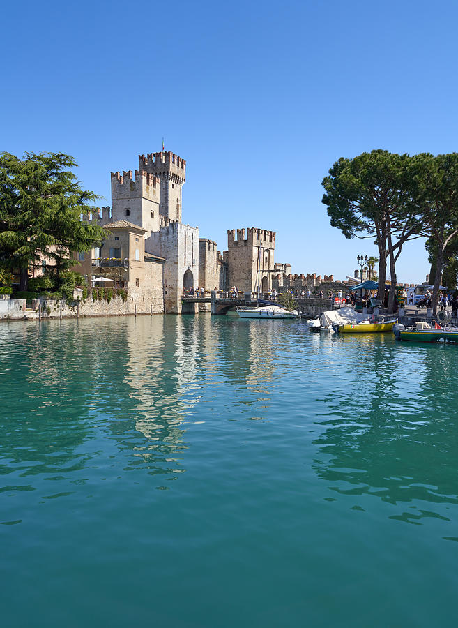 The Scaliger Castle in Sirmione, Lake Garda Lombardy Italy Photograph by Romaoslo