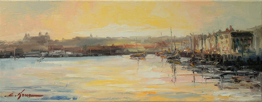 The Scarborough Harbour Painting by Luke Karcz