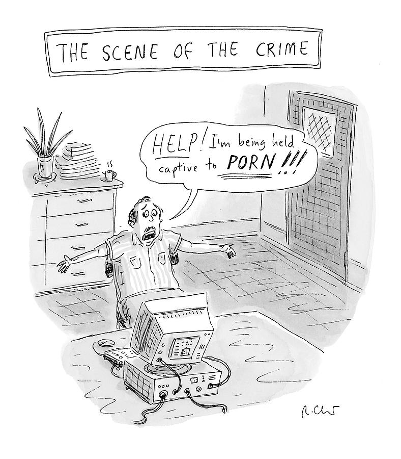 the Scene Of The Crime Drawing by Roz Chast