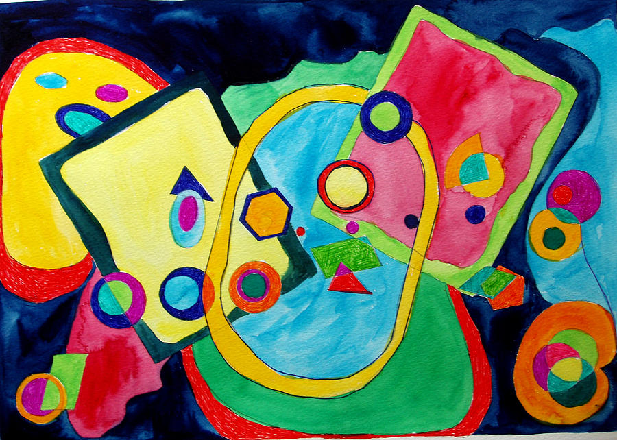 The Science of Shapes 2 Painting by Esther Newman-Cohen