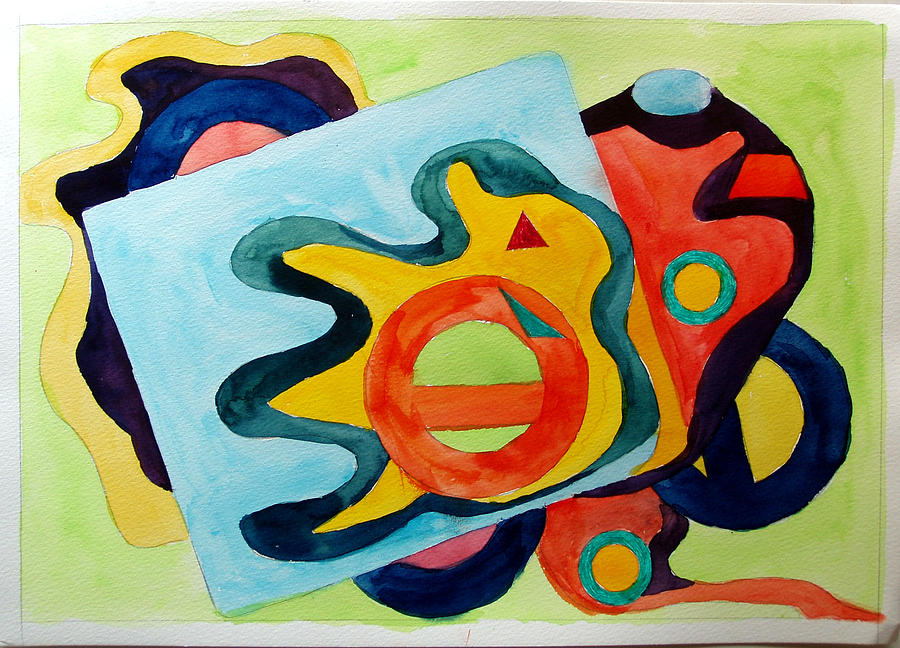 The Science of Shapes 3 Painting by Esther Newman-Cohen