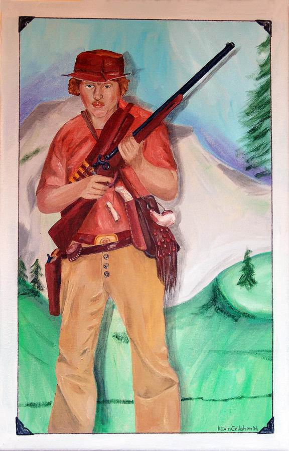 The Scout Portrait of the Artist at Age 24 Painting by Kevin Callahan