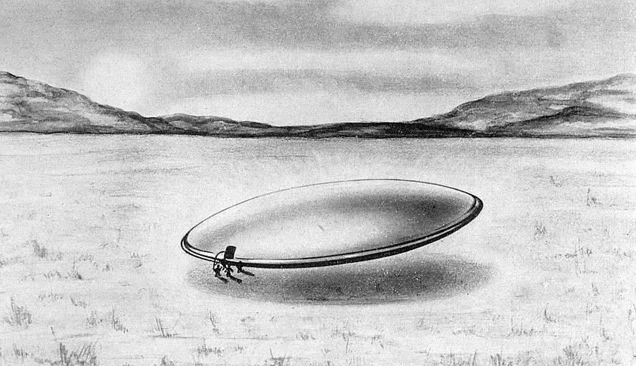 The Scow An Alien Spacecraft Drawing By Mary Evans Picture Library