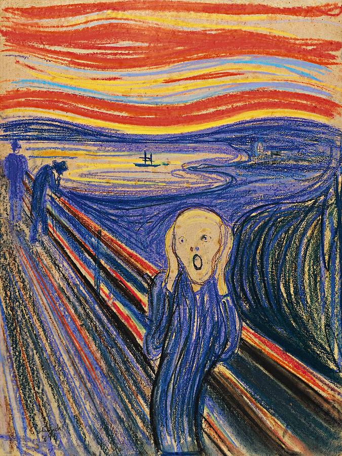 Edvard Munch Painting - The Scream #24 by Pam Neilands