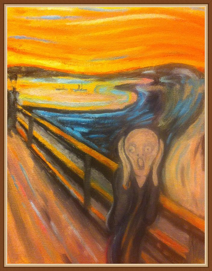 The Scream Painting by Munch by R Adair