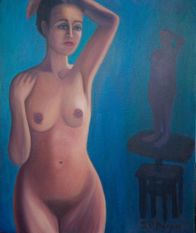 The Sculptors Model Painting by Stephen Degan