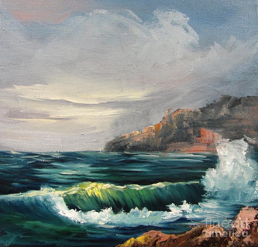 Wave Painting - The Sea by Barbara Haviland