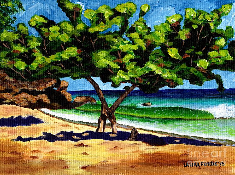The Sea-grape tree Painting by Laura Forde