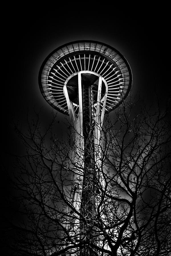 The Seattle Space Needle at Night Photograph by David Patterson
