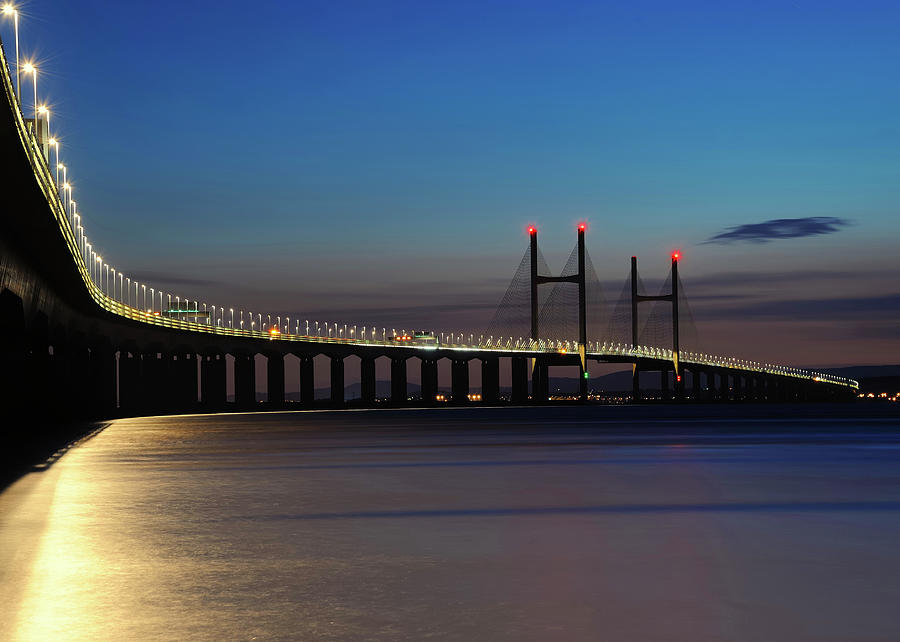 The Second Severn Crossing Photograph by Saffron Blaze The Second Severn Crossing Photograph by Saffron Blaze