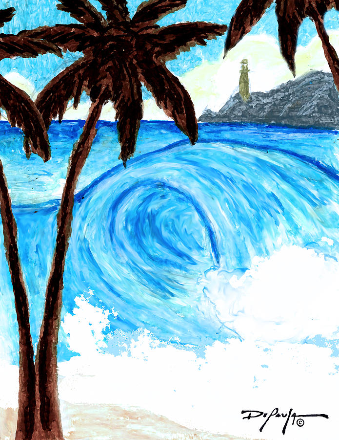 Beach Pastel - The Secret Surf Spot by William Depaula