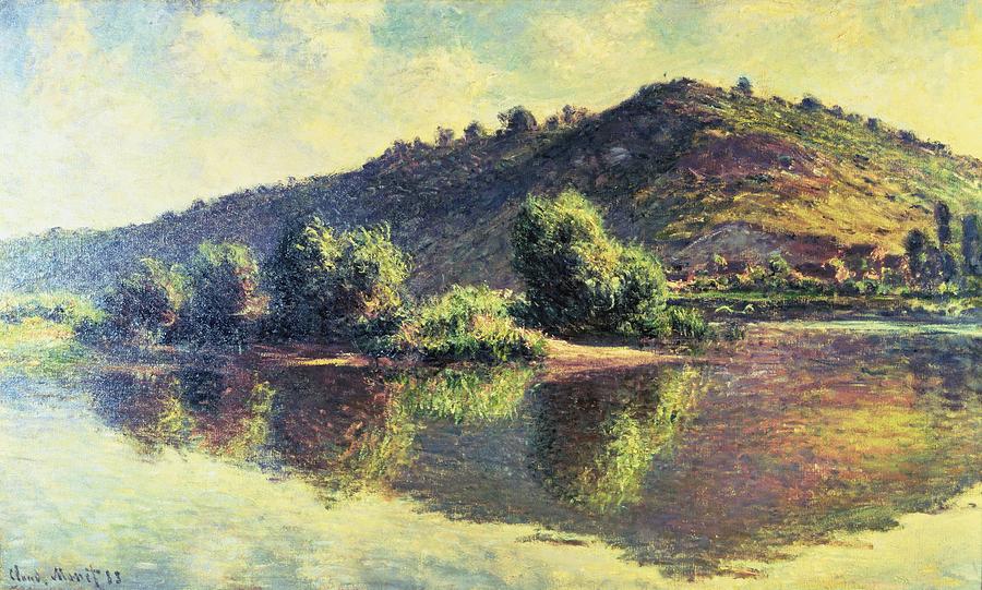Landscape Painting - The Seine At Port-villez, 1883 by Claude Monet