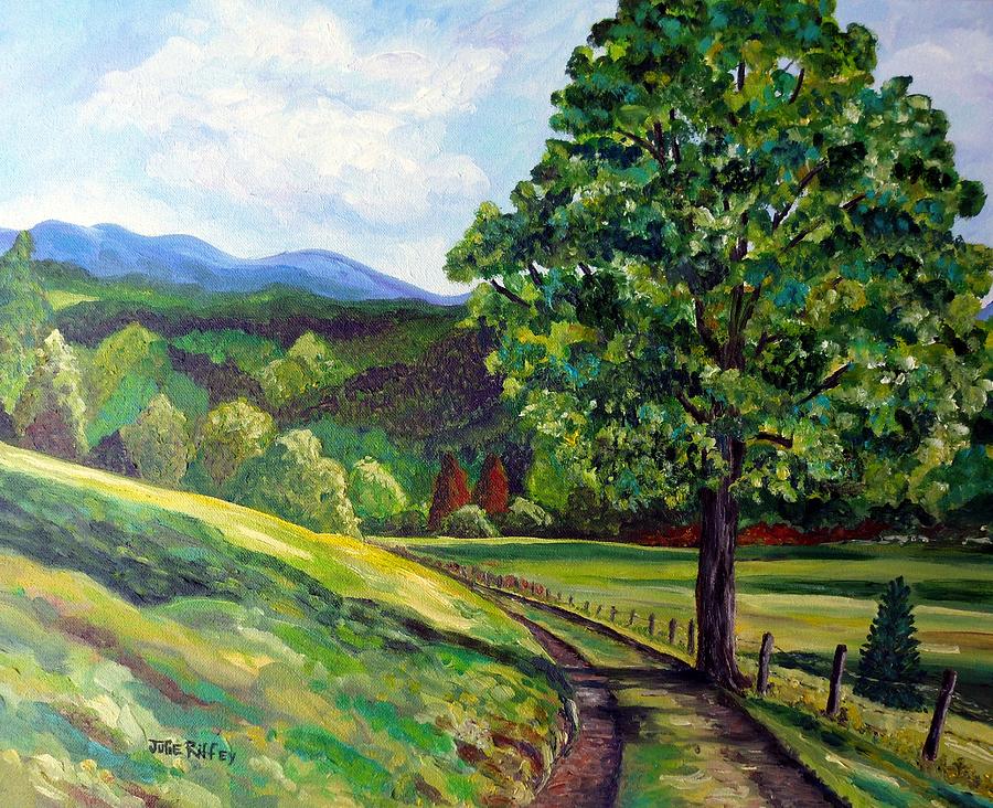 The Sentinel - Summer Landscape Painting by Julie Brugh Riffey