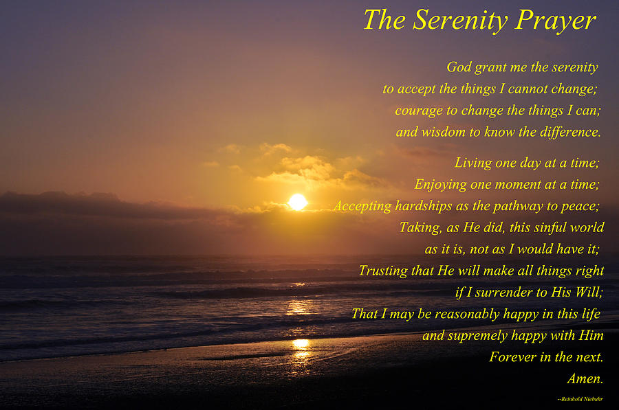 The Serenity Prayer Photograph by Tikvahs Hope