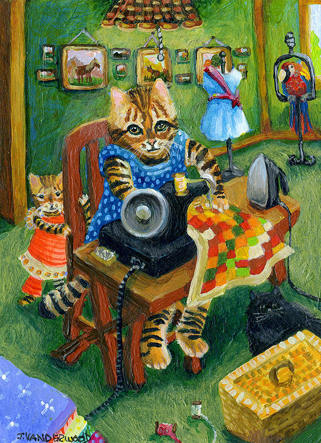 The Sewing Room Painting by Jacquelin L Westerman